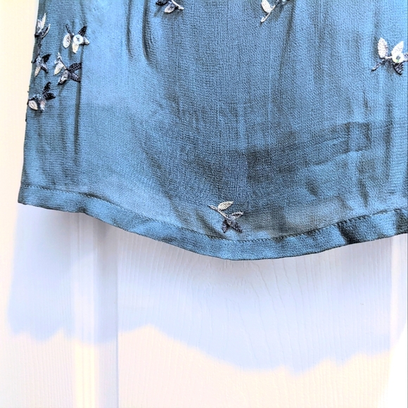 Elegant Cornflower or Dark Ice Blue Sleeveless Lined Formal Top. Sz 3. HP! - Picture 4 of 14